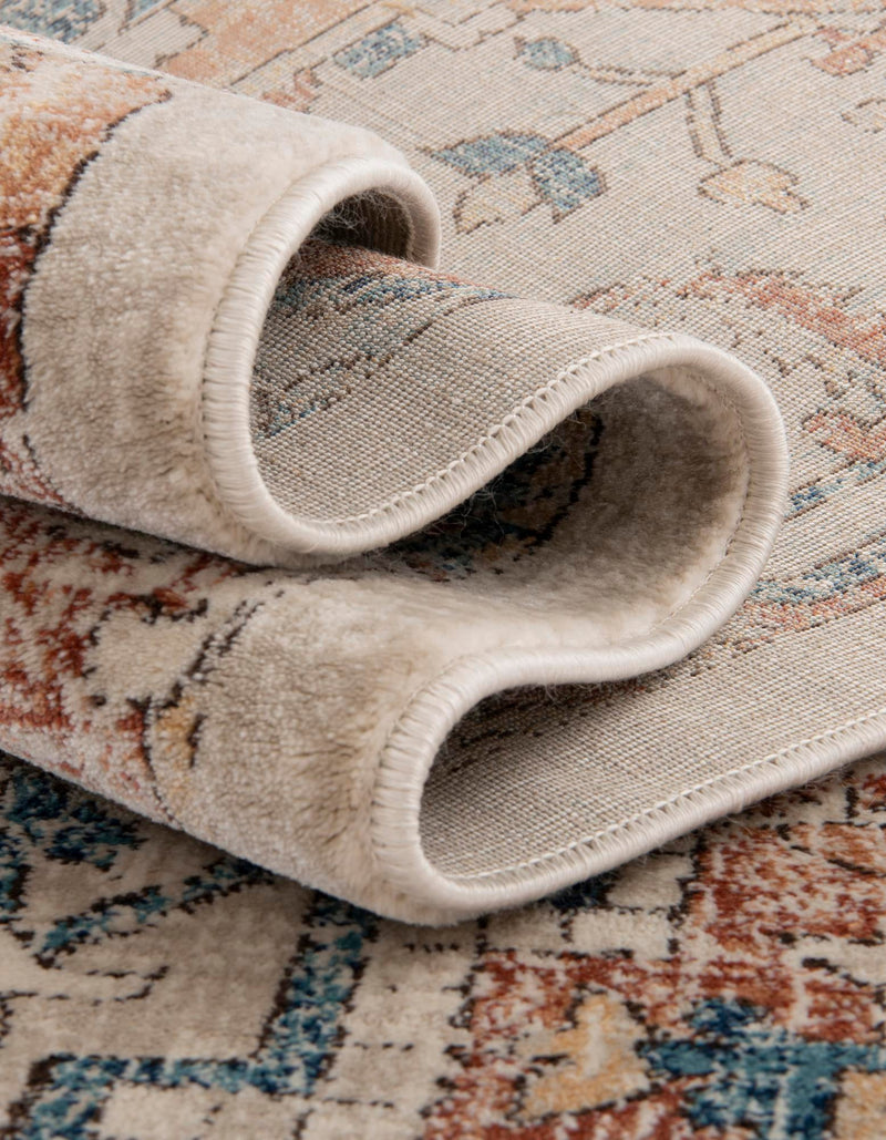 Copenhagen Dahlia Collection Area Rug -  Bispebjerg Round Beige  lifestyle 52