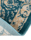 Copenhagen Dahlia Collection Area Rug -  Amager Round Teal  lifestyle 49