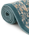 Copenhagen Dahlia Collection Area Rug -  Amager Round Teal  lifestyle 55
