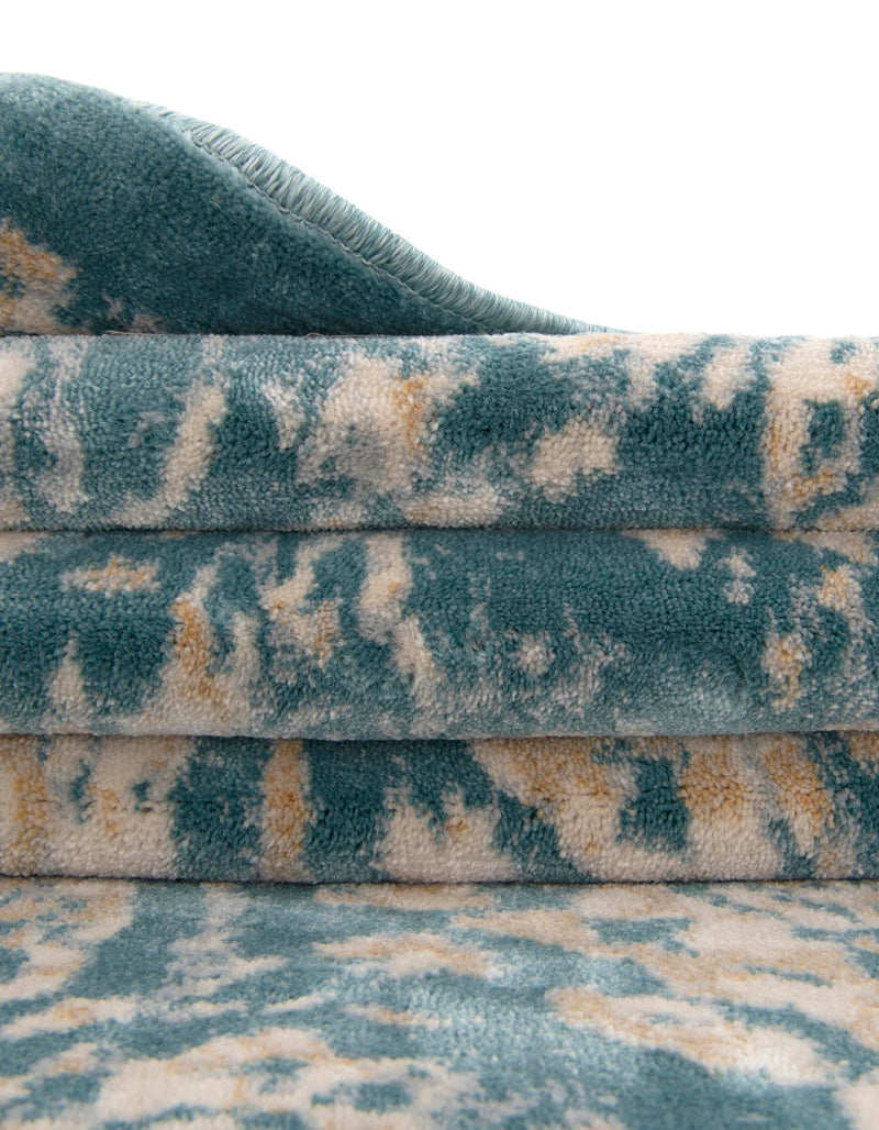 Copenhagen Dahlia Collection Area Rug -  Amager Round Teal  lifestyle 59