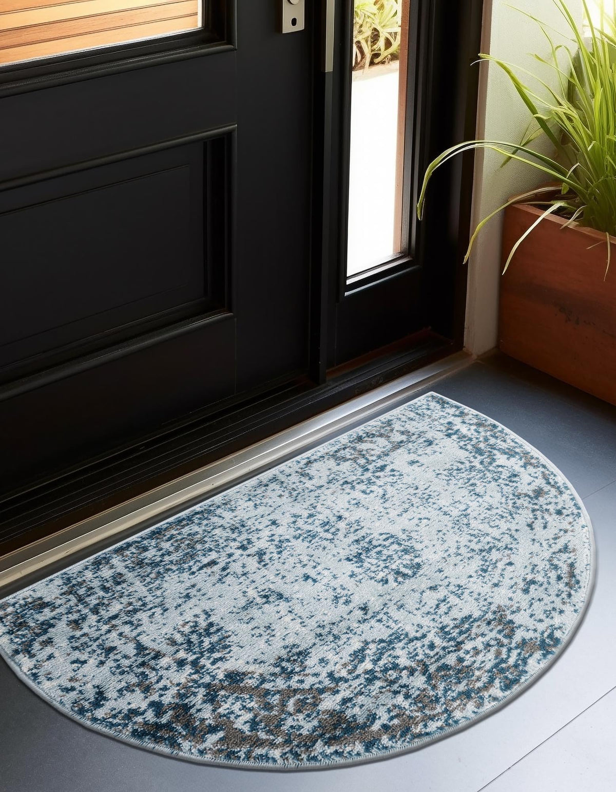 Riviera Elegance Collection Area Rug - Antibes (Light Blue) Hearth Light Blue  lifestyle 0
