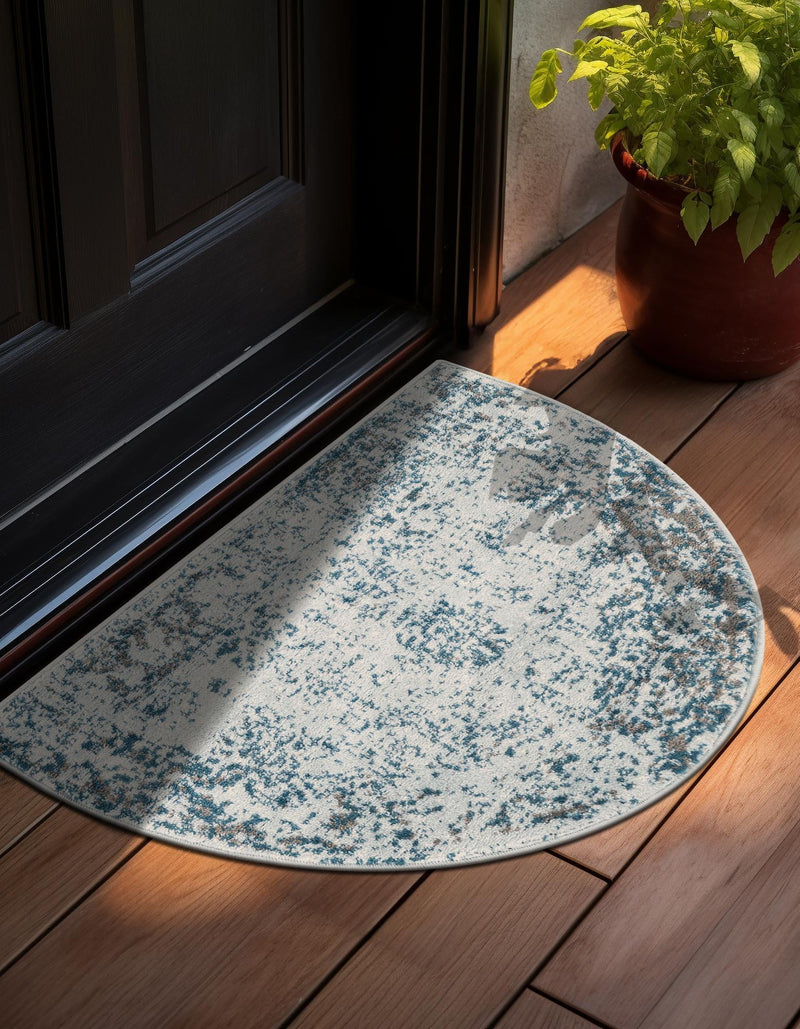 Riviera Elegance Collection Area Rug - Antibes (Light Blue) Hearth Light Blue  lifestyle 6