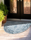 Riviera Elegance Collection Area Rug - Antibes (Light Blue) Hearth Light Blue  lifestyle 7