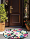 Belizean Tropics Outdoor Rugs Collection Area Rug - Caye Oval Multi  lifestyle 28