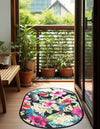 Belizean Tropics Outdoor Rugs Collection Area Rug - Caye Oval Multi  lifestyle 30