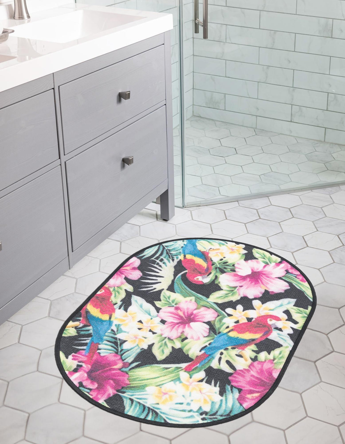 Belizean Tropics Outdoor Rugs Collection Area Rug - Caye Oval Multi  lifestyle 31