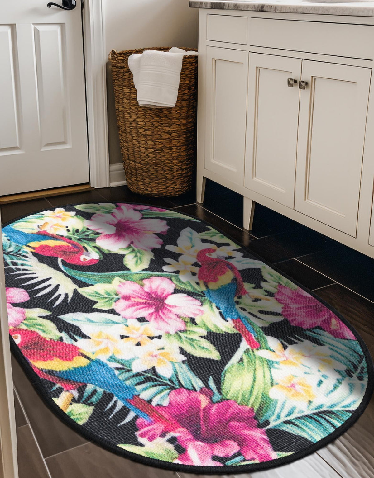 Belizean Tropics Outdoor Rugs Collection Area Rug - Caye Oval Multi  lifestyle 32
