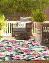 Belizean Tropics Outdoor Rugs Collection Area Rug - Caye Rectangle Multi  lifestyle 3