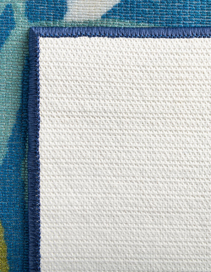 Belizean Tropics Outdoor Rugs Collection Area Rug -  Barrier Rectangle Blue  lifestyle 11