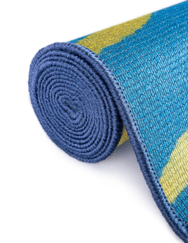 Belizean Tropics Outdoor Rugs Collection Area Rug -  Barrier Rectangle Blue  lifestyle 14