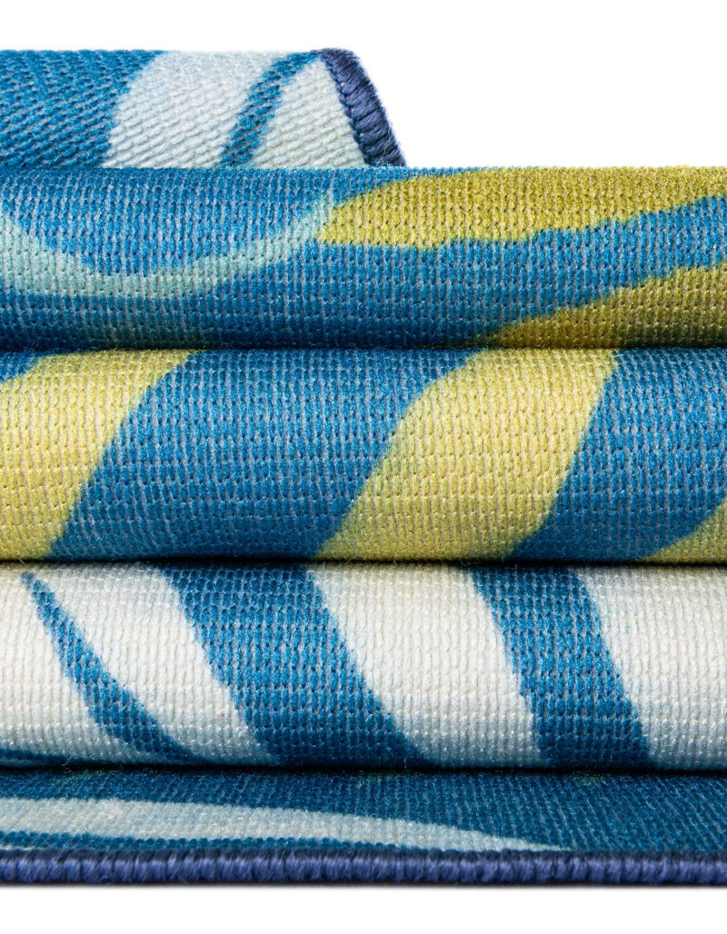 Belizean Tropics Outdoor Rugs Collection Area Rug -  Barrier Rectangle Blue  lifestyle 16