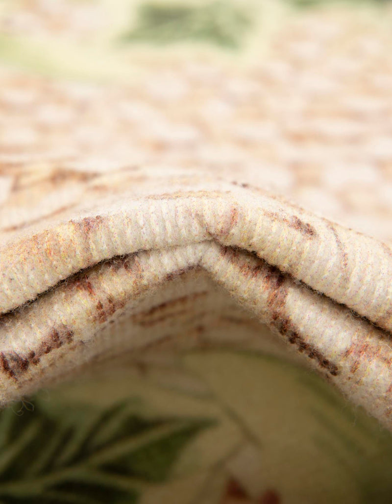 Belizean Tropics Outdoor Rugs Collection Area Rug -  Ambergris Rectangle Beige and Green  lifestyle 8