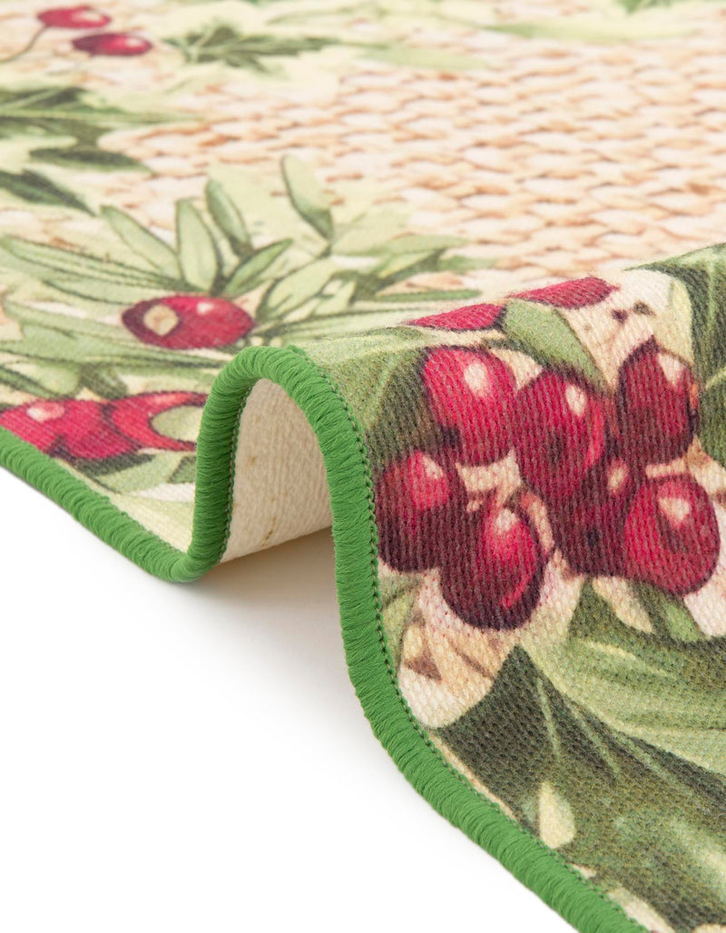 Belizean Tropics Outdoor Rugs Collection Area Rug -  Ambergris Rectangle Beige and Green  lifestyle 10