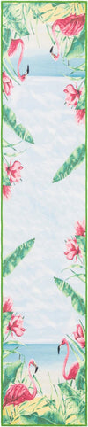 Belizean Tropics Outdoor Rugs Collection Area Rug -  Placencia Runner Blue and Green  lifestyle 21