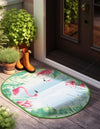 Belizean Tropics Outdoor Rugs Collection Area Rug -  Placencia Oval Blue and Green  lifestyle 27