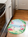 Belizean Tropics Outdoor Rugs Collection Area Rug -  Placencia Oval Blue and Green  lifestyle 35