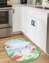 Belizean Tropics Outdoor Rugs Collection Area Rug -  Placencia Oval Blue and Green  lifestyle 36