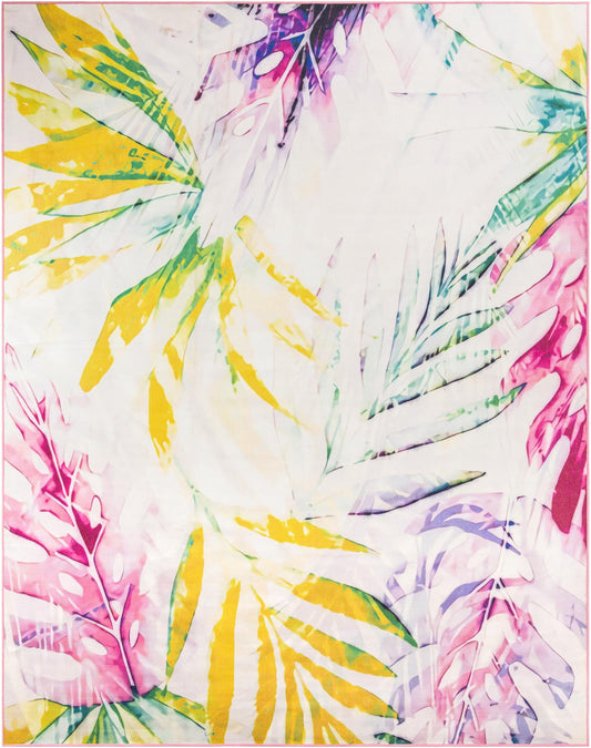 Belizean Tropics Outdoor Rugs Collection Area Rug -  Hopkins Rectangle Ivory Main