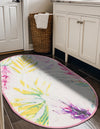 Belizean Tropics Outdoor Rugs Collection Area Rug -  Hopkins Oval Ivory  lifestyle 32