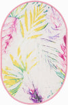Belizean Tropics Outdoor Rugs Collection Area Rug -  Hopkins Oval Ivory  lifestyle 20