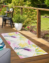Belizean Tropics Outdoor Rugs Collection Area Rug -  Hopkins Runner Ivory  lifestyle 26
