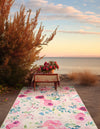 Belizean Tropics Outdoor Rugs Collection Area Rug -  Dangriga Rectangle Ivory  lifestyle 4
