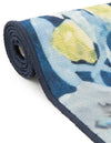 Belizean Tropics Outdoor Rugs Collection Area Rug -  Lagoon Oval Navy Blue  lifestyle 78