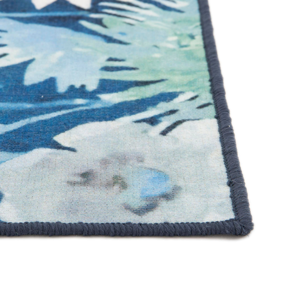 Belizean Tropics Outdoor Rugs Collection Area Rug -  Lagoon Rectangle Navy Blue  lifestyle 10