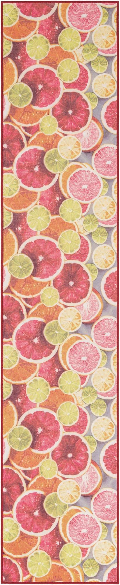 Belizean Tropics Outdoor Rugs Collection Area Rug -  Savanna Runner Rust Red and Yellow  lifestyle 18