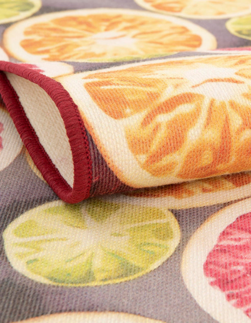 Belizean Tropics Outdoor Rugs Collection Area Rug -  Savanna Oval Rust Red and Yellow  lifestyle 45