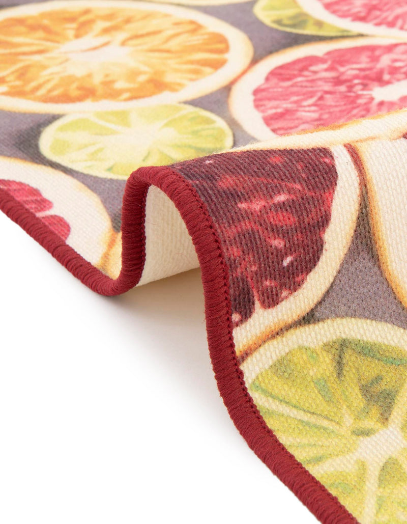 Belizean Tropics Outdoor Rugs Collection Area Rug -  Savanna Oval Rust Red and Yellow  lifestyle 61