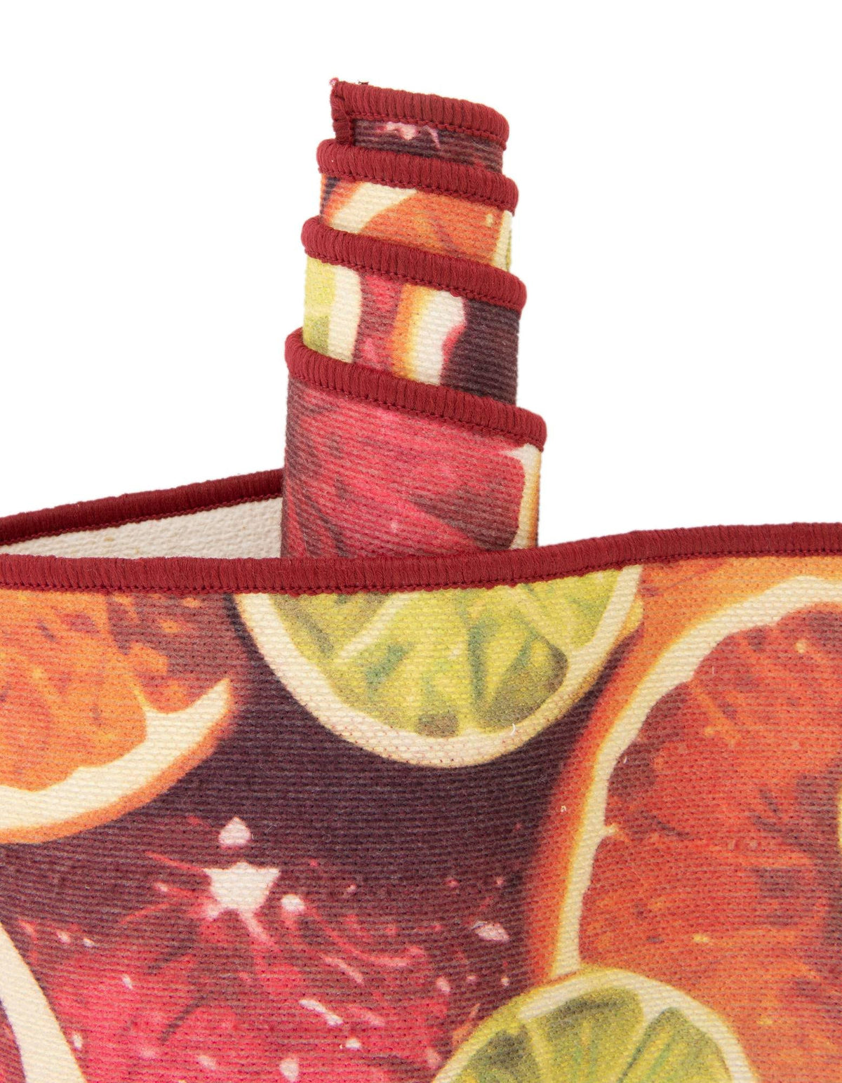 Belizean Tropics Outdoor Rugs Collection Area Rug -  Savanna Oval Rust Red and Yellow  lifestyle 65