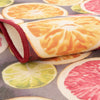 Belizean Tropics Outdoor Rugs Collection Area Rug -  Savanna Rectangle Rust Red and Yellow  lifestyle 6