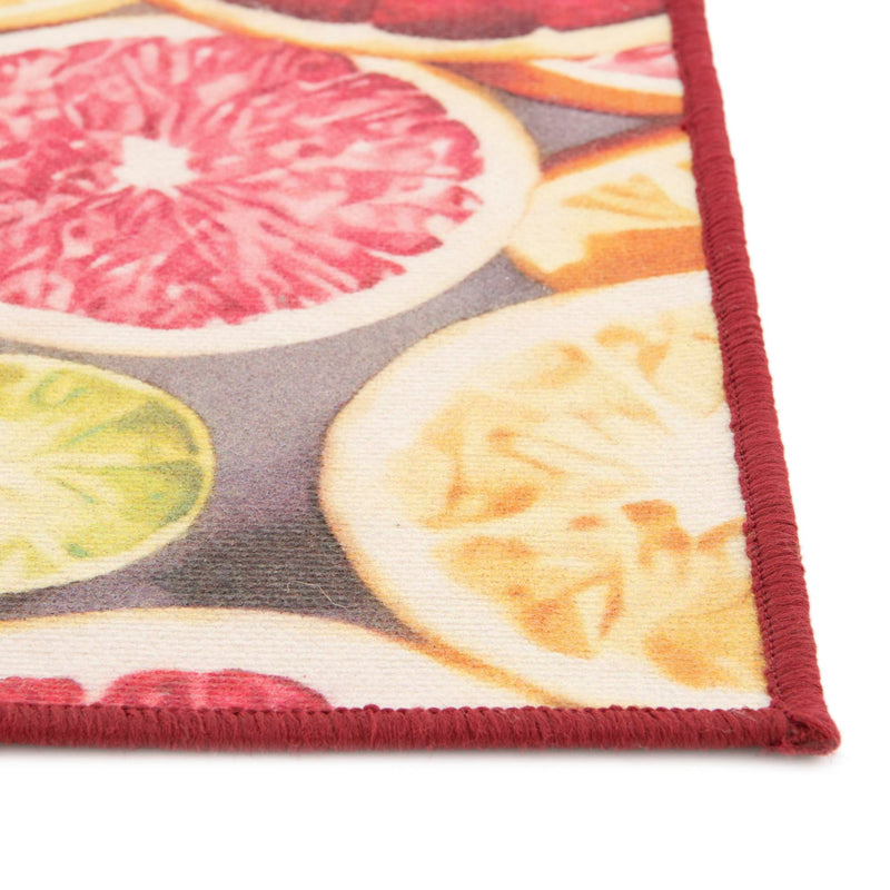 Belizean Tropics Outdoor Rugs Collection Area Rug -  Savanna Rectangle Rust Red and Yellow  lifestyle 7