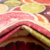Belizean Tropics Outdoor Rugs Collection Area Rug -  Savanna Rectangle Rust Red and Yellow  lifestyle 8