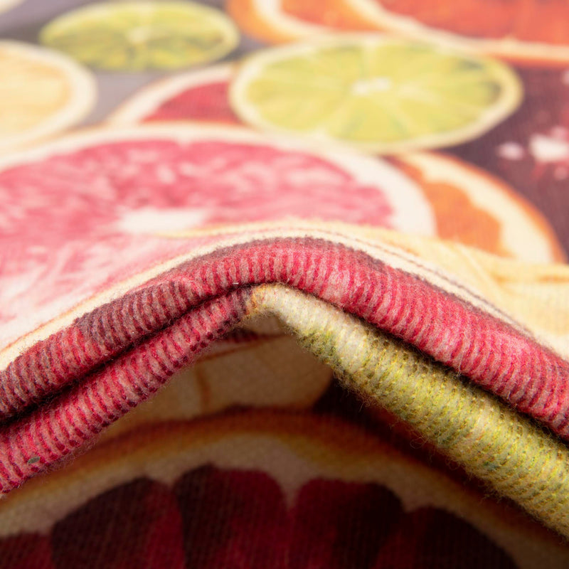 Belizean Tropics Outdoor Rugs Collection Area Rug -  Savanna Rectangle Rust Red and Yellow  lifestyle 8