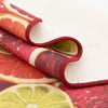 Belizean Tropics Outdoor Rugs Collection Area Rug -  Savanna Rectangle Rust Red and Yellow  lifestyle 13