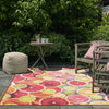 Belizean Tropics Outdoor Rugs Collection Area Rug -  Savanna Rectangle Rust Red and Yellow  lifestyle 16