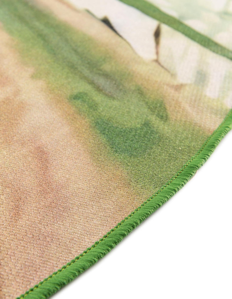 Belizean Tropics Outdoor Rugs Collection Area Rug -  Belmopan Oval Green  lifestyle 14