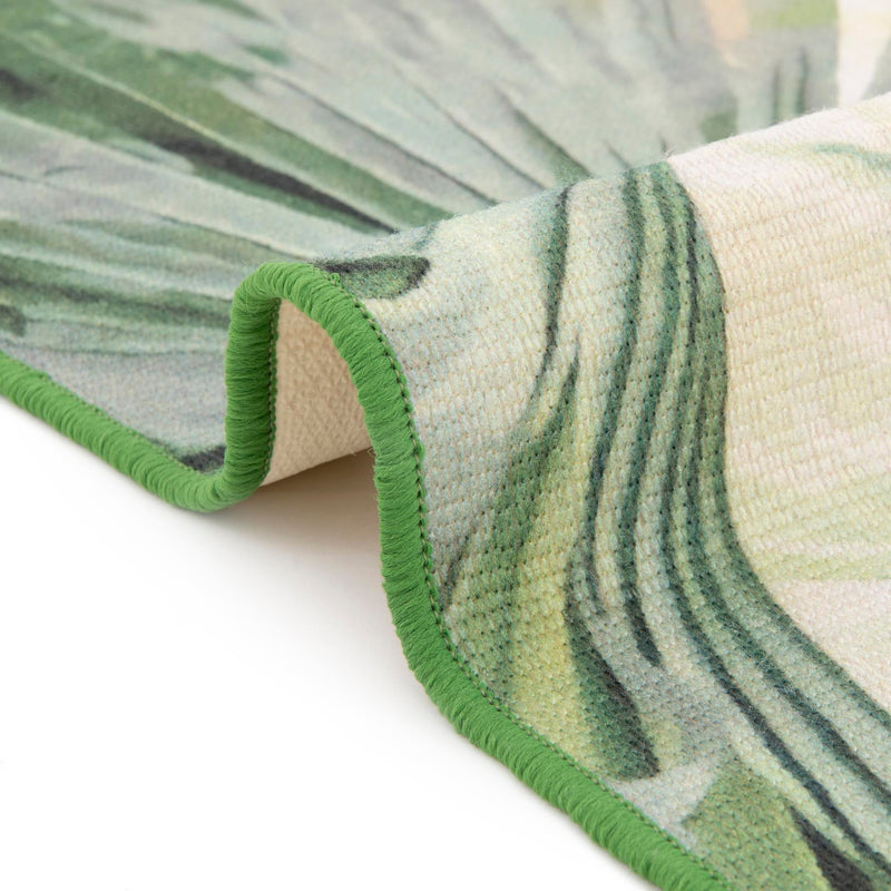 Belizean Tropics Outdoor Rugs Collection Area Rug -  Mayan Rectangle Green  lifestyle 11
