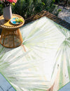 Belizean Tropics Outdoor Rugs Collection Area Rug -  Mayan Square Green  lifestyle 28