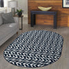 Catalina Cove Outdoor Collection Area Rug -  Newport Oval Navy Blue  lifestyle 78