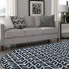 Catalina Cove Outdoor Collection Area Rug -  Newport Oval Navy Blue  lifestyle 80