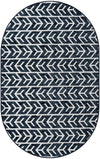 Catalina Cove Outdoor Collection Area Rug -  Newport Oval Navy Blue  lifestyle 23