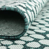 Urban Oasis Rugs Collection Area Rug -  Terrace (White and Teal) Rectangle White and Teal  lifestyle 5