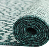 Urban Oasis Rugs Collection Area Rug -  Terrace (White and Teal) Rectangle White and Teal  lifestyle 11