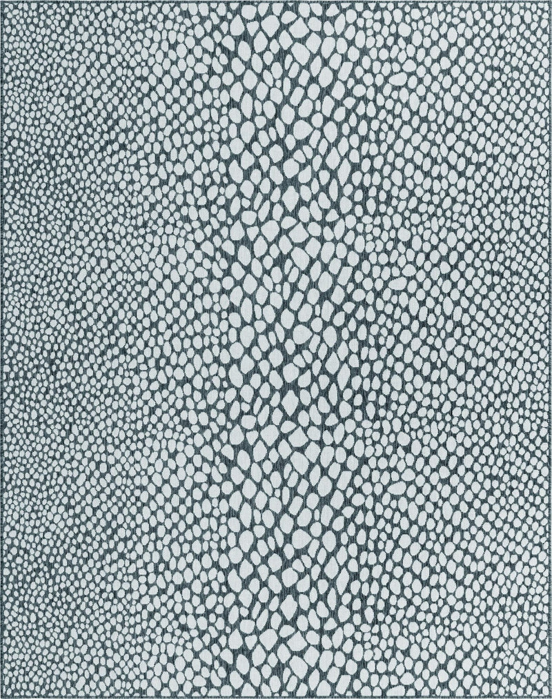 Urban Oasis Rugs Collection Area Rug -  Terrace (White and Teal) Rectangle White and Teal Main