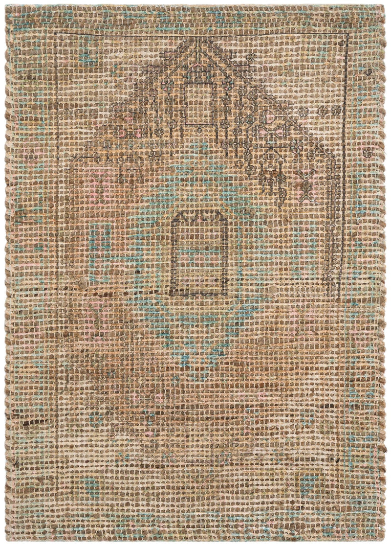 Desert Weave Jute Collection Area Rug -  Mojave Rectangle Khaki and Ivory  lifestyle 2
