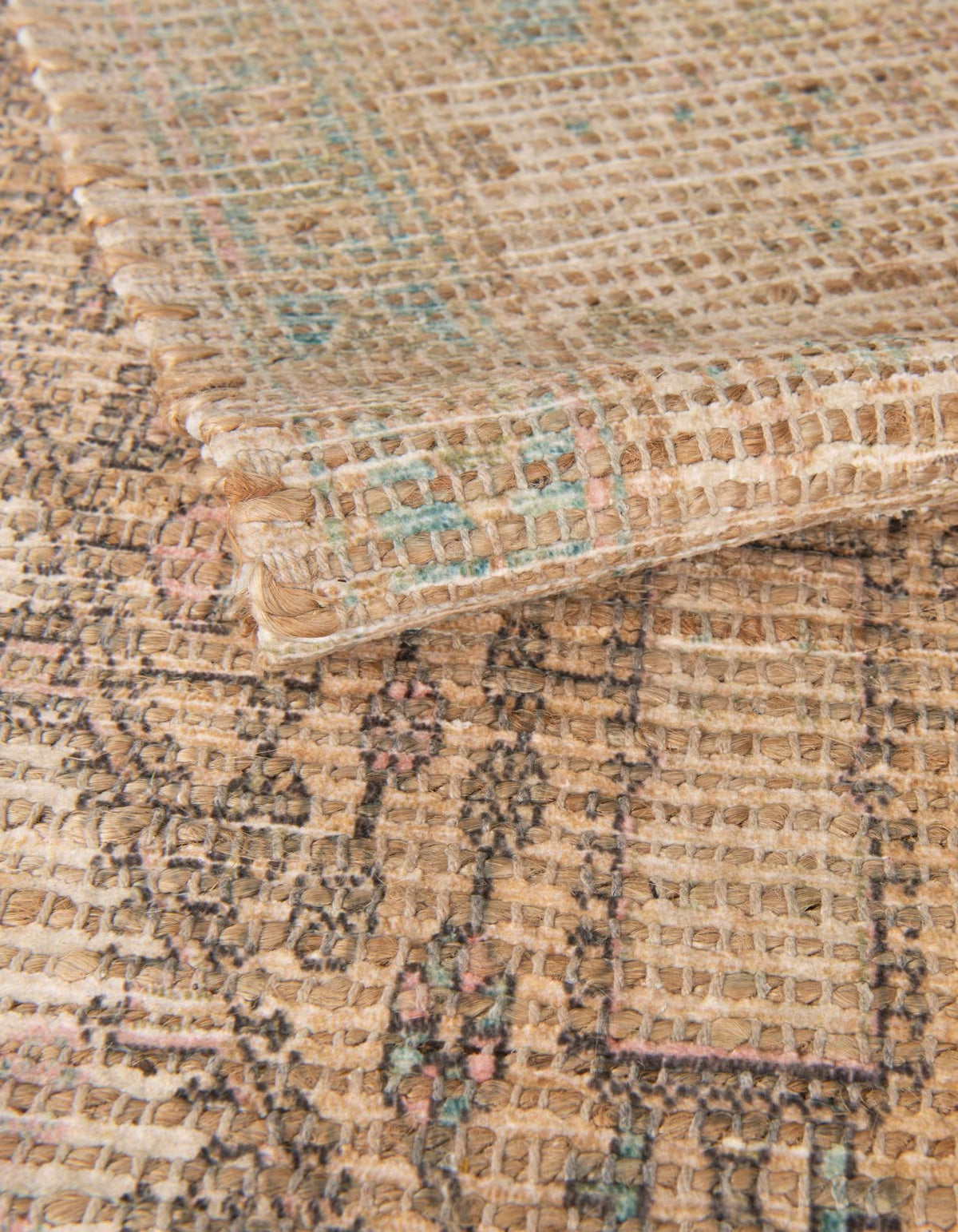 Desert Weave Jute Collection Area Rug -  Mojave Rectangle Khaki and Ivory  lifestyle 13