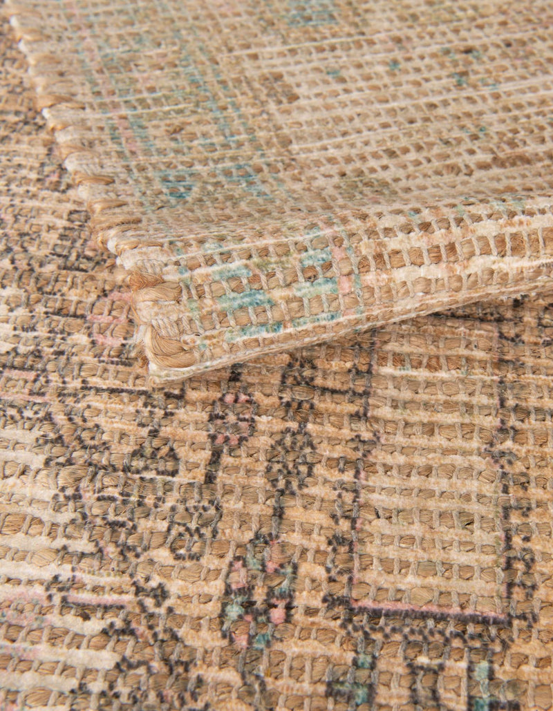 Desert Weave Jute Collection Area Rug -  Mojave Rectangle Khaki and Ivory  lifestyle 13
